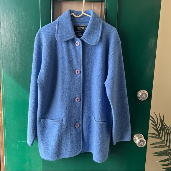 Bernardo Jackets & Blazers - Bernardo Women's Blue Wool Jacket